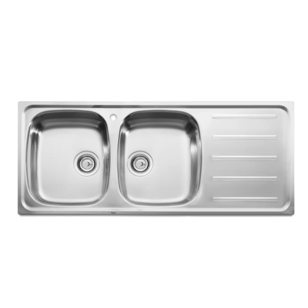 Roca Double Sink with Right Drainer