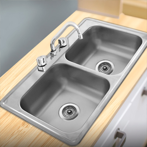 Roca Double Bowl Kitchen Sink-1