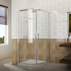 Semi-Round Shower Enclosure with Shower Tray-3