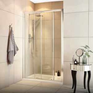 Sanyccess Sliding Front Shower Glass Panel