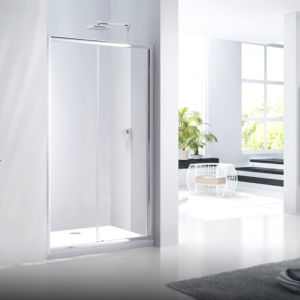 Sanyccess Sliding Front Shower Glass Panel