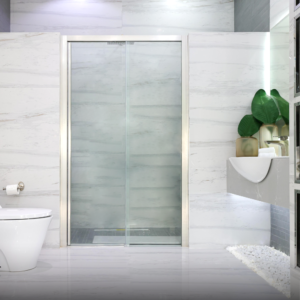 Sanyccess Sliding Front Shower Glass Panel