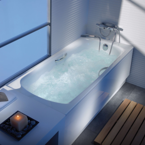 Roca Swing Plus Rectangular Steel Bathtub