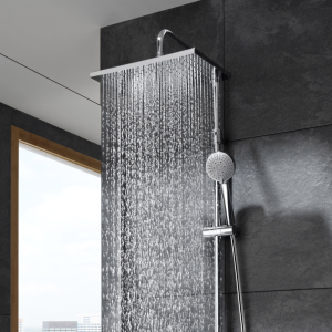 Roca Even Square Thermostatic Shower Column